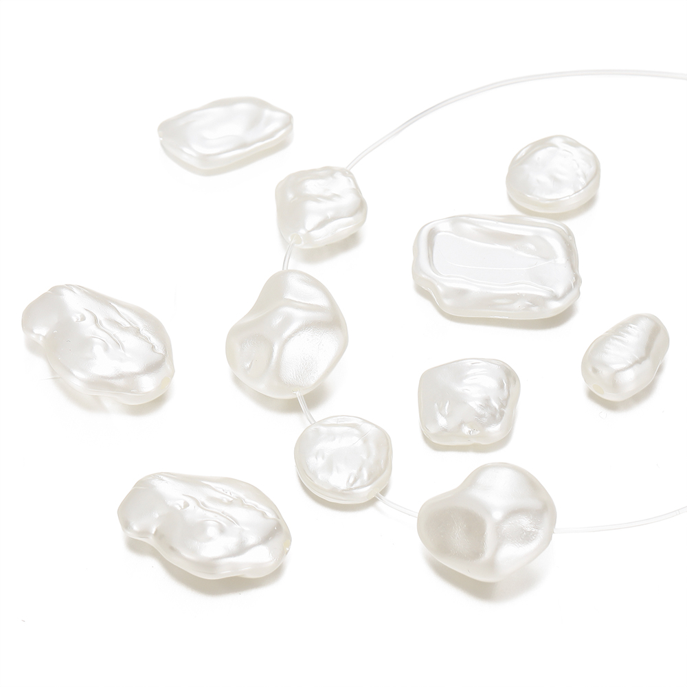 Pearl Stud Earrings - Бусины из АБС-пластика с жемчугом неправильной
