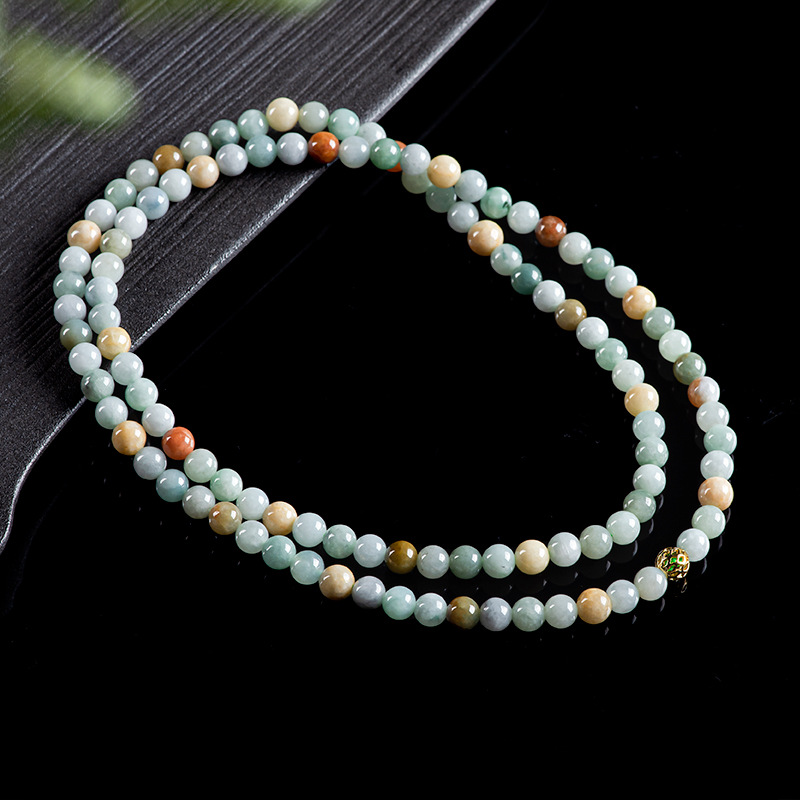Jewelry & Watches Sp Zo O - Браслет-ожерелье из бирманского жадеита: натуральные бусины,