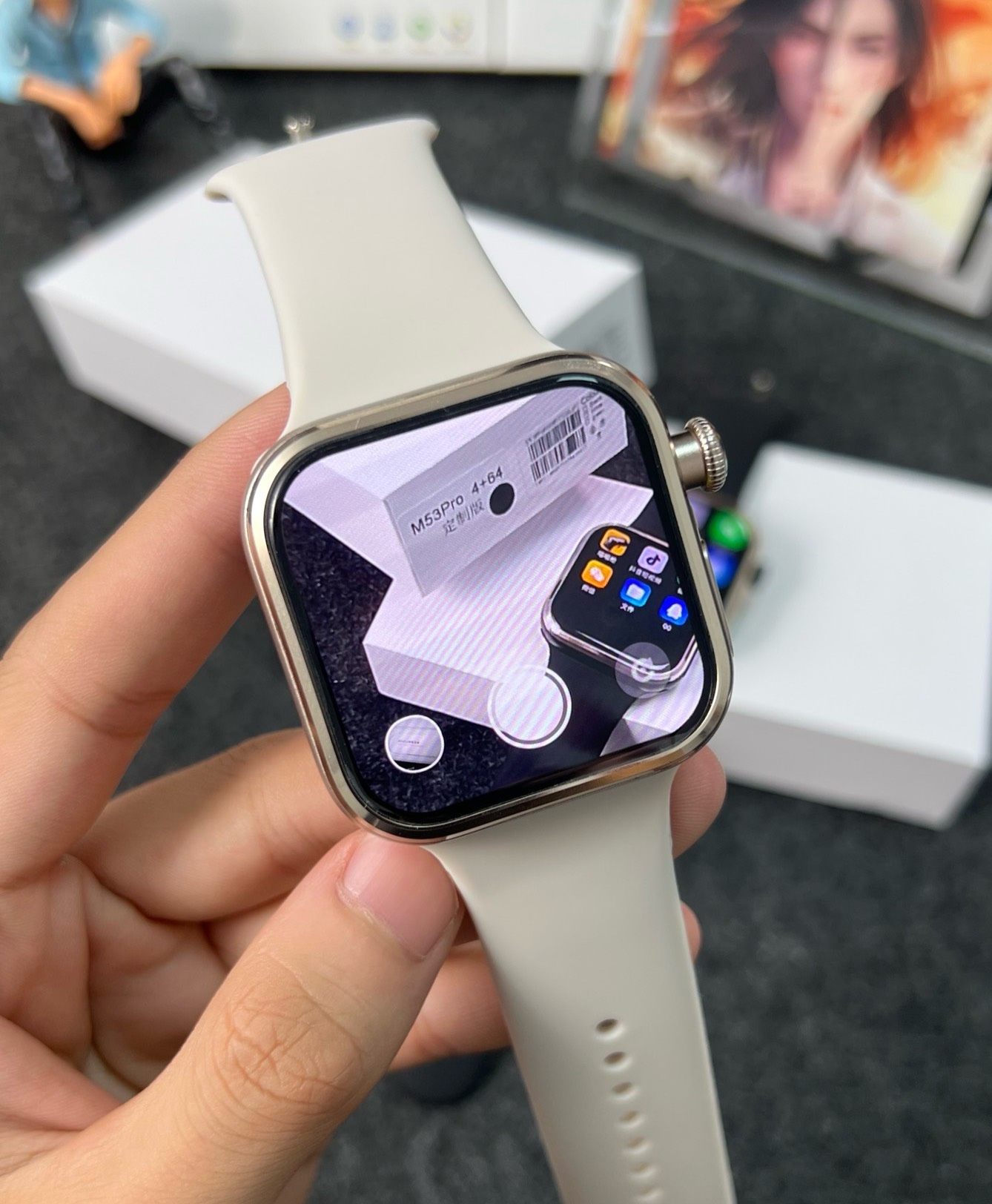 [Широкоэкранные смарт-часы M53 – обзор и цена Smartwatch