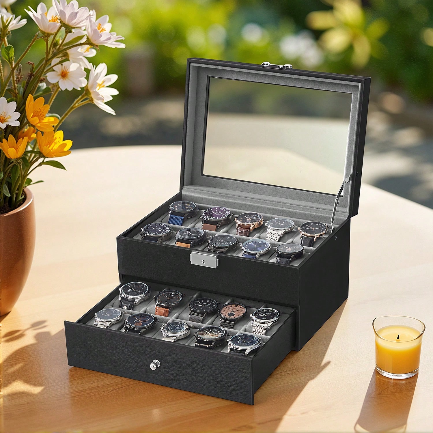 Коробка для часов на 20 отделе – обзор и цена Jewelry Watches & Accessories
