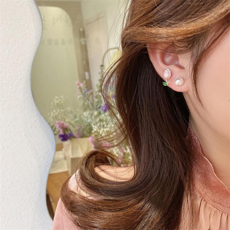 Корейские модные серьги-гвозди – обзор и цена Pearl Stud Earrings