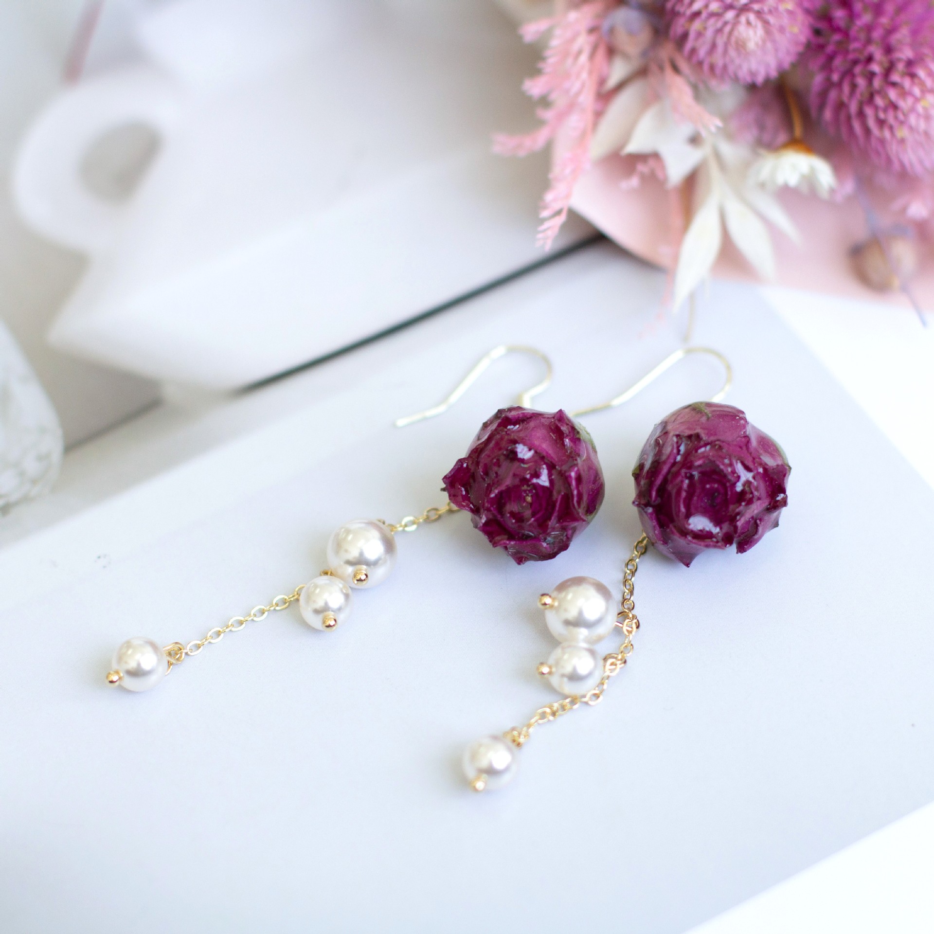 Элегантные серьги-кисточки с ж – обзор и цена Pearl Stud Earrings