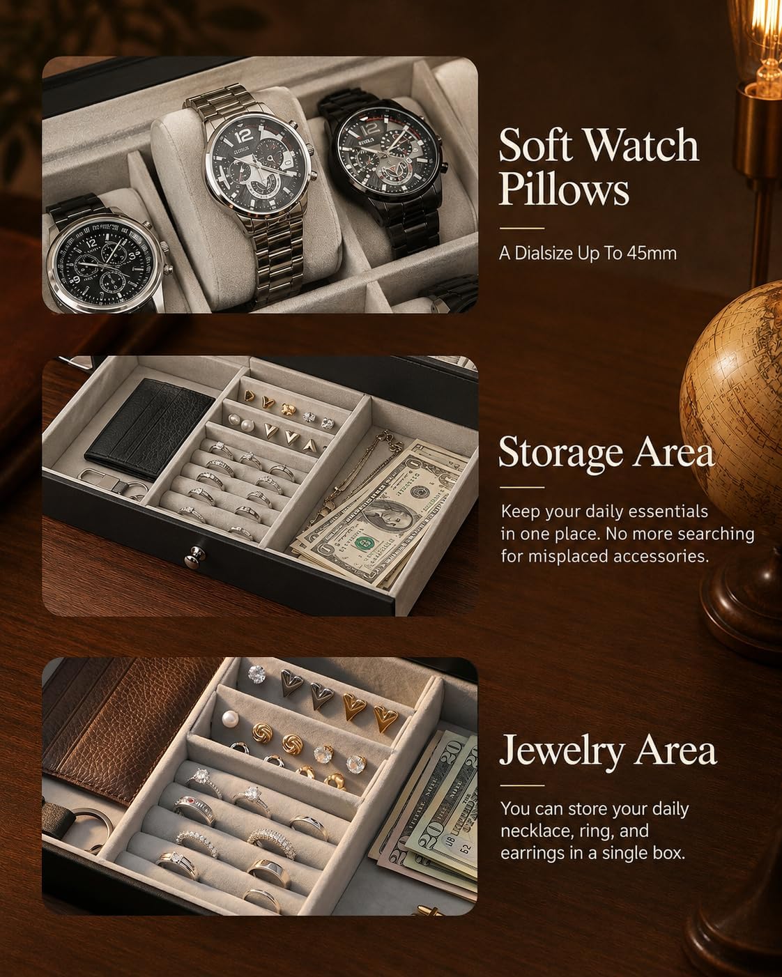 Органайзер для часов для мужчи – обзор и цена Jewelry Watches & Accessories