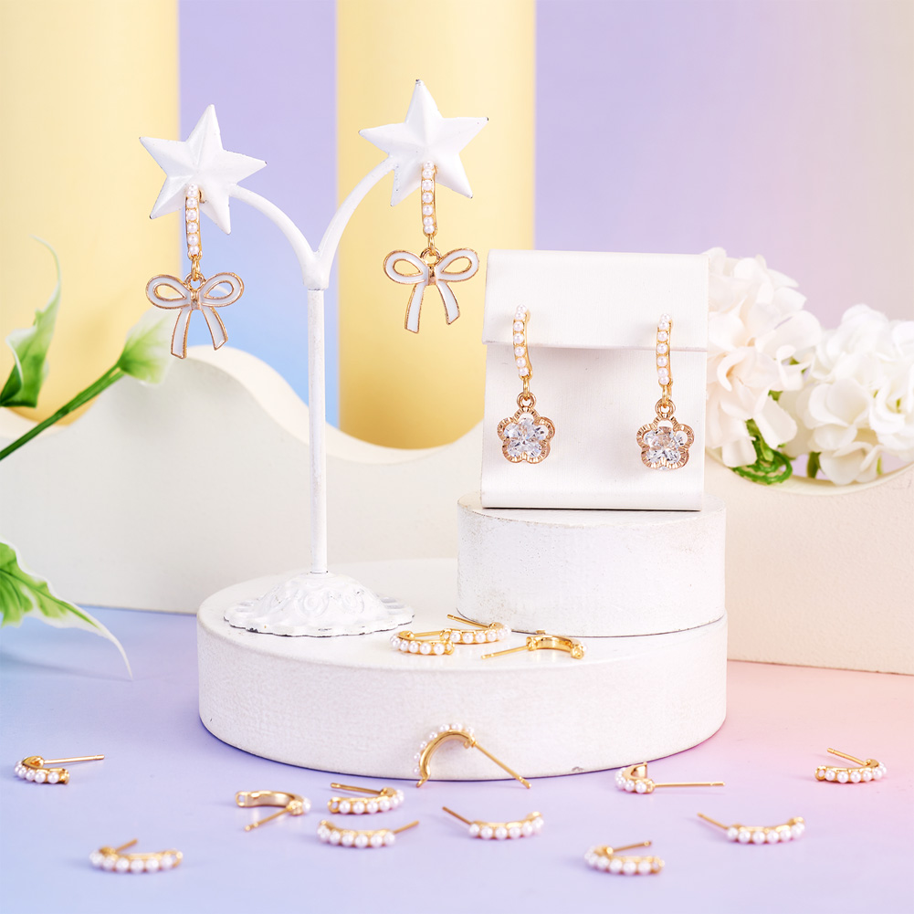 30 шт. латунных основ для сере – обзор и цена Pearl Stud Earrings
